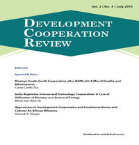 DEVELOPMENT COOPERATION REVIEW Vol. 2 | No. 4 | July 2019