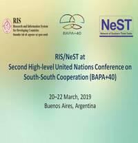 RIS/NeST at Second High-level United Nations Conference on South-South Cooperation (BAPA+40)